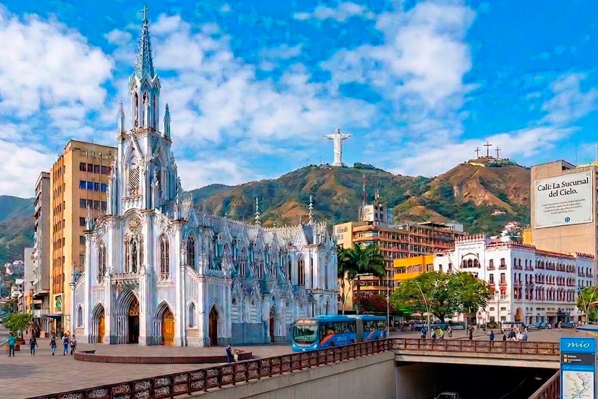 Transporte ejecutivo Cali - vista ciudad y Aeropuerto Alfonso Bonilla Aragón (CLO)